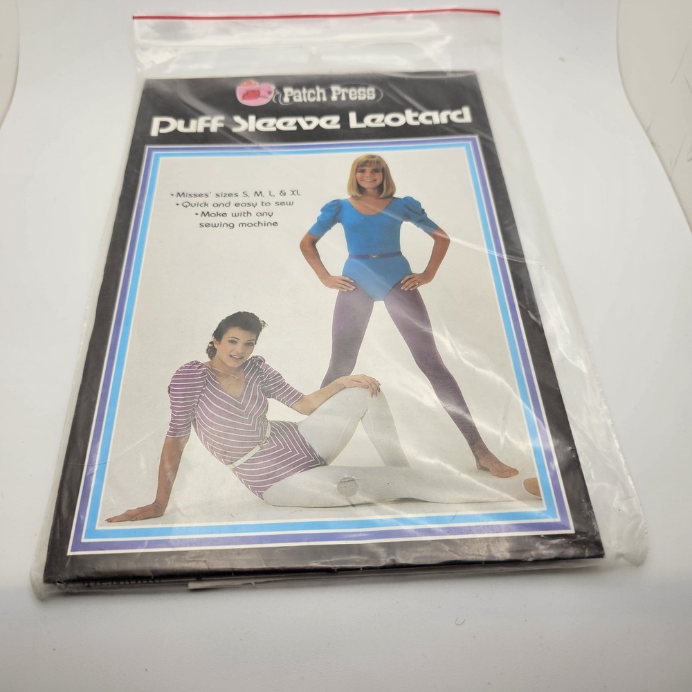 1980s Vintage Patch Press Sewing Pattern Leotard Misses S-XL Uncut